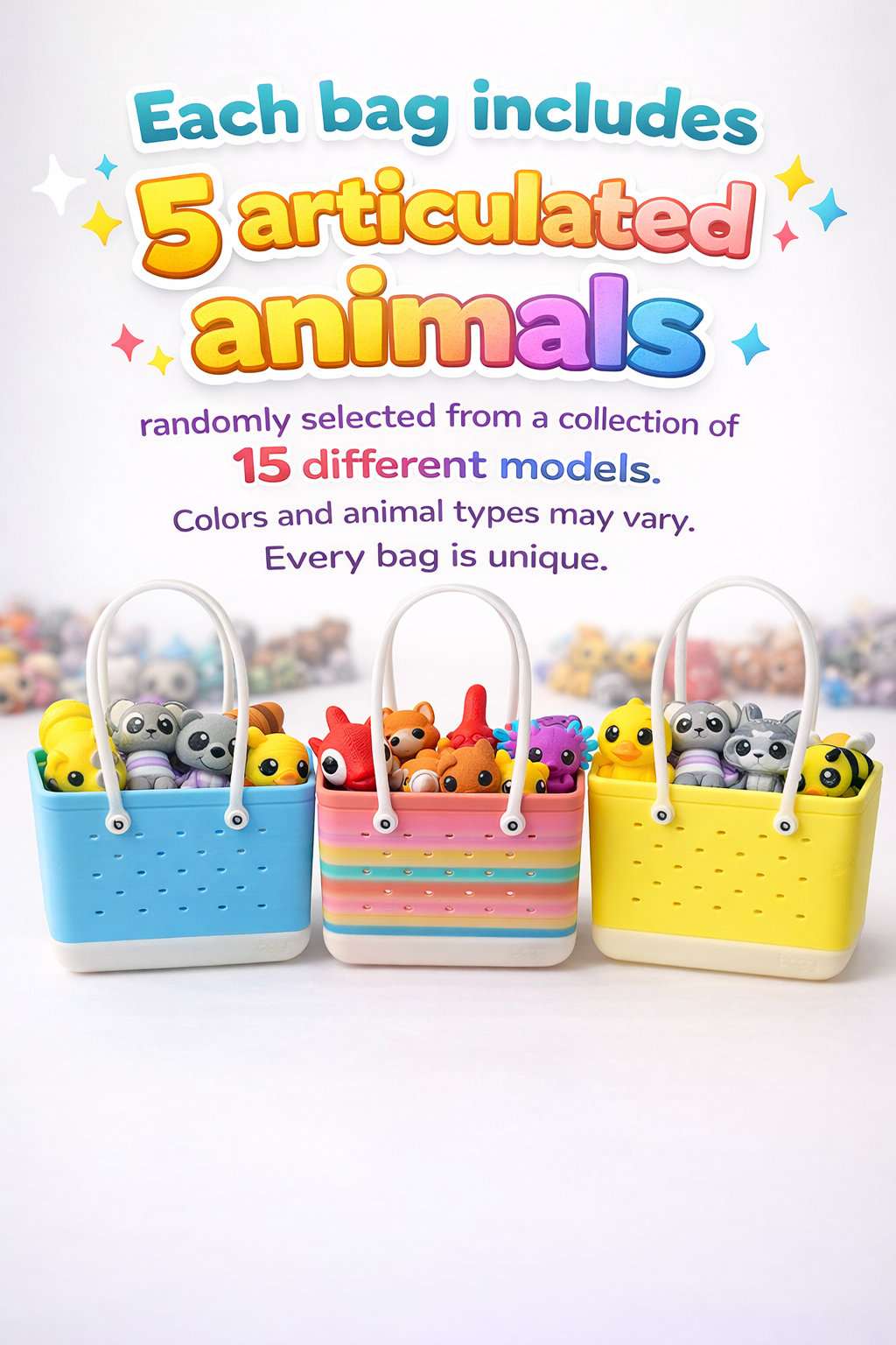 Fun Bag | 5 Mini Animal Fidgets