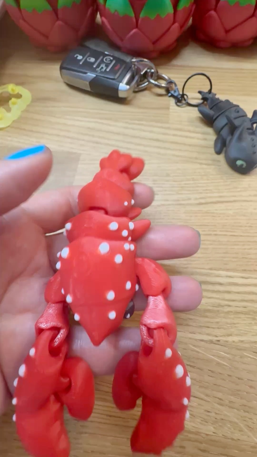Lobster Fidget Toy with Bucket | Textured & Articulated