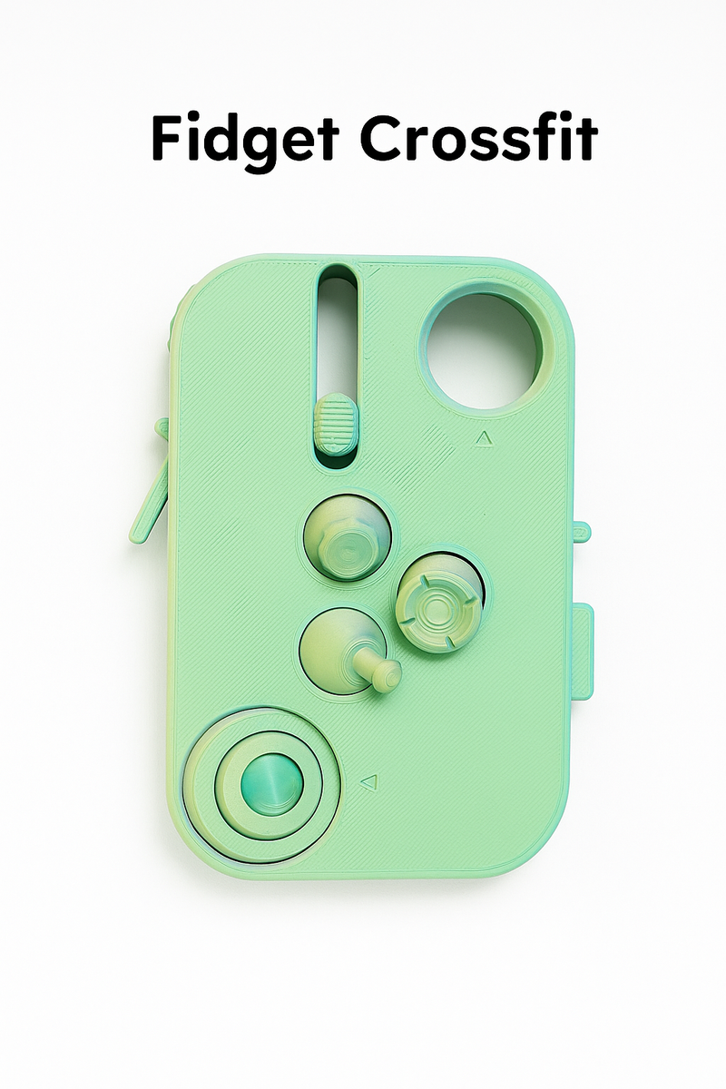 Multi-Activity Fidget Toy | Slide, Spin, Press & Twist