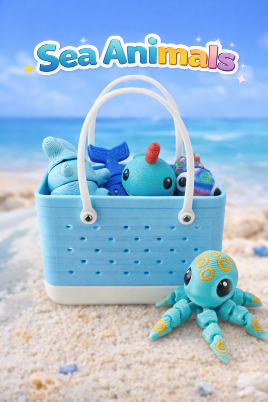 B Bag – Sensory Animal Set with 5 Articulated Mini Fidgets