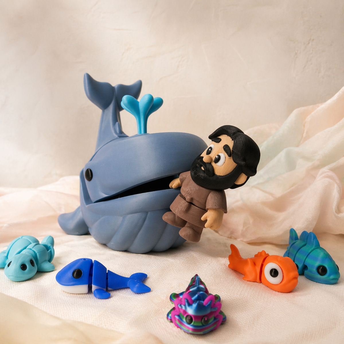 Jonah and the Whale Toy Set | Bible Story Play