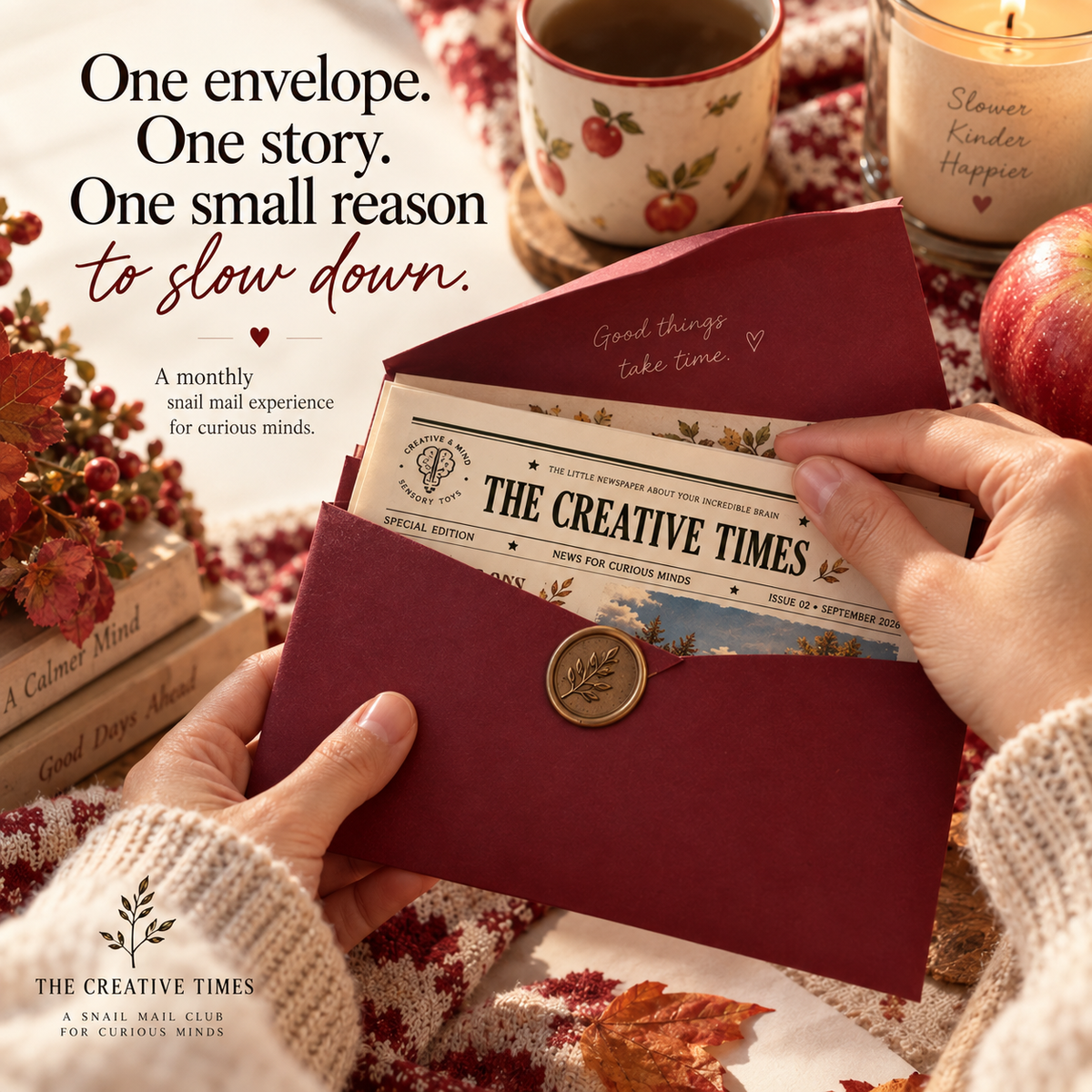 Creative Times Snail Mail Club | Monthly Letters by a Psychologist