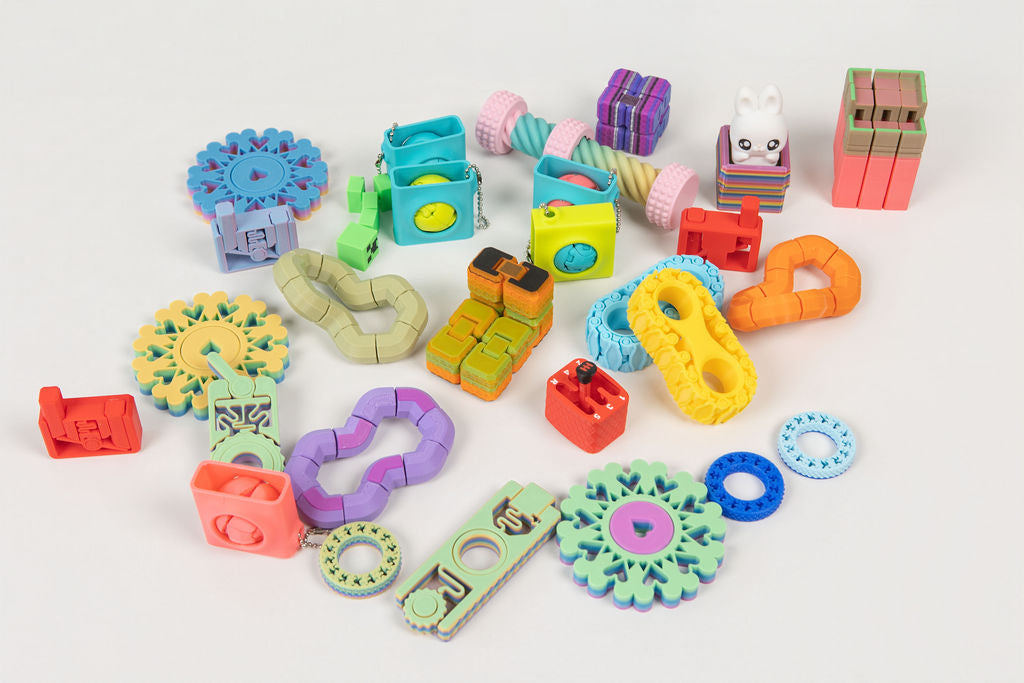 Desk Fidget Set | 5 Sensory Fidgets & Guide