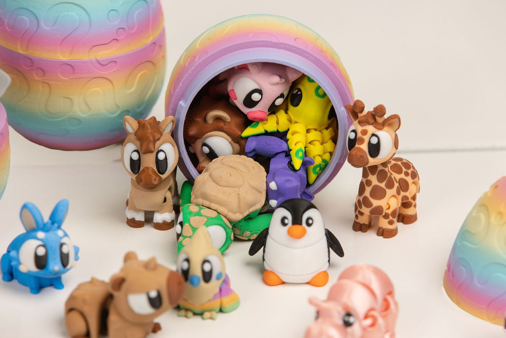 Mystery Sensory Egg | 5 Surprise Articulated Animals