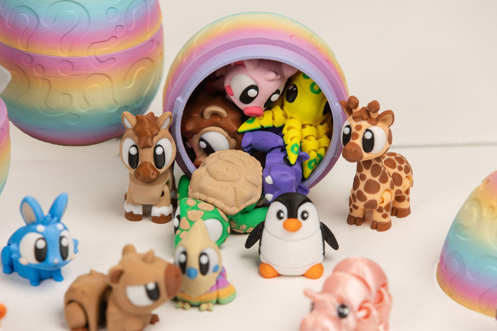Mystery Sensory Egg | 5 Surprise Articulated Animals