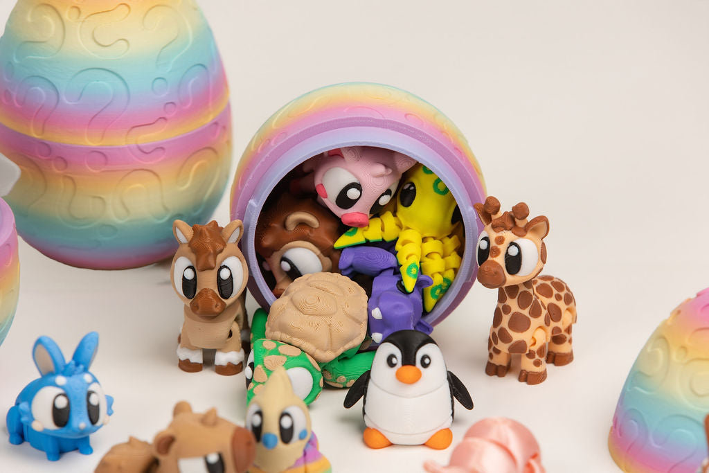 Mystery Sensory Egg | 5 Surprise Articulated Animals