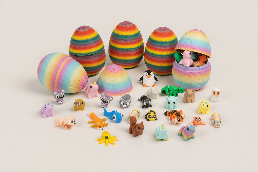 Mystery Sensory Egg | 5 Surprise Articulated Animals