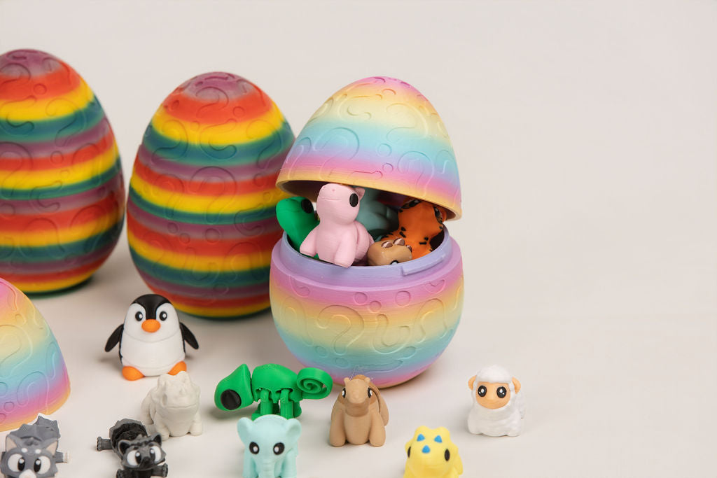 Mystery Sensory Egg | 5 Surprise Articulated Animals