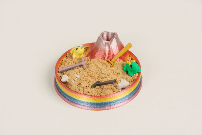 Volcano Dinosaur Sensory Playset | Kinetic Sand & 4 Mini Dinos