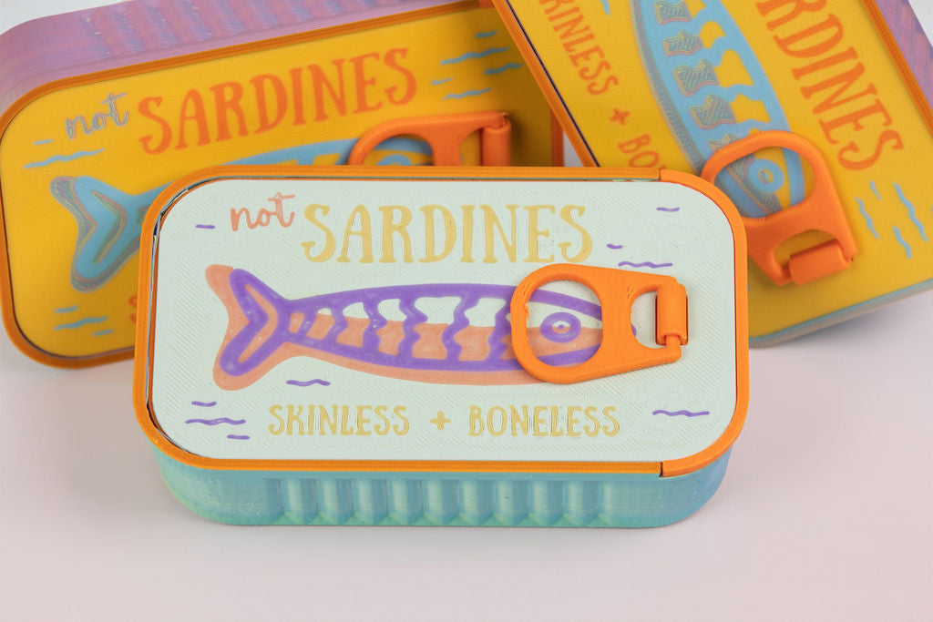 Sardine Tin Fidget Set | 5 Mini Articulated Animals
