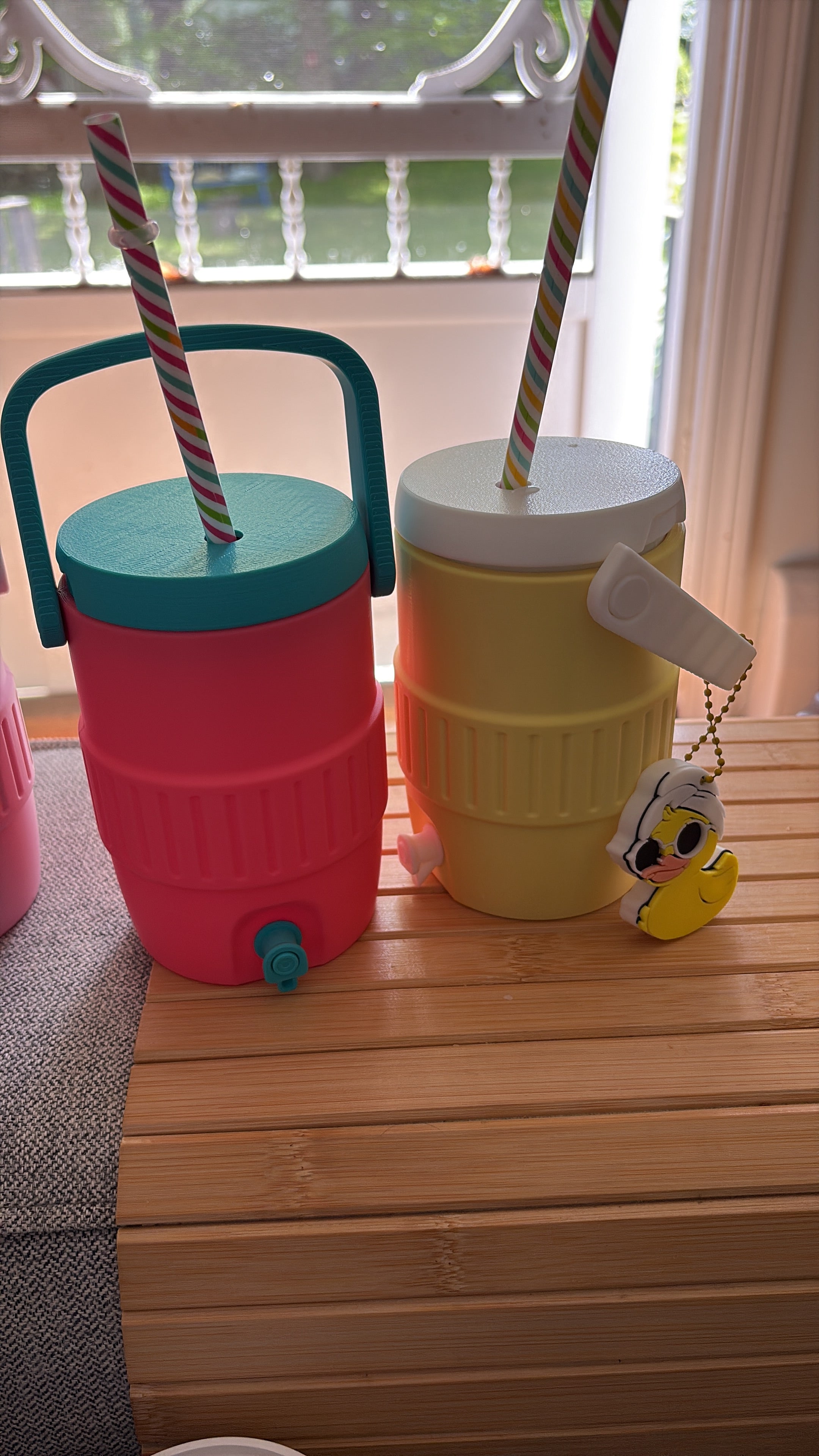 12oz Can Cooler with Handle and Straw Lid