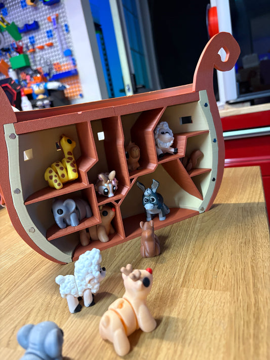 Noah’s Ark Sensory Set – Articulated Animals & Ark