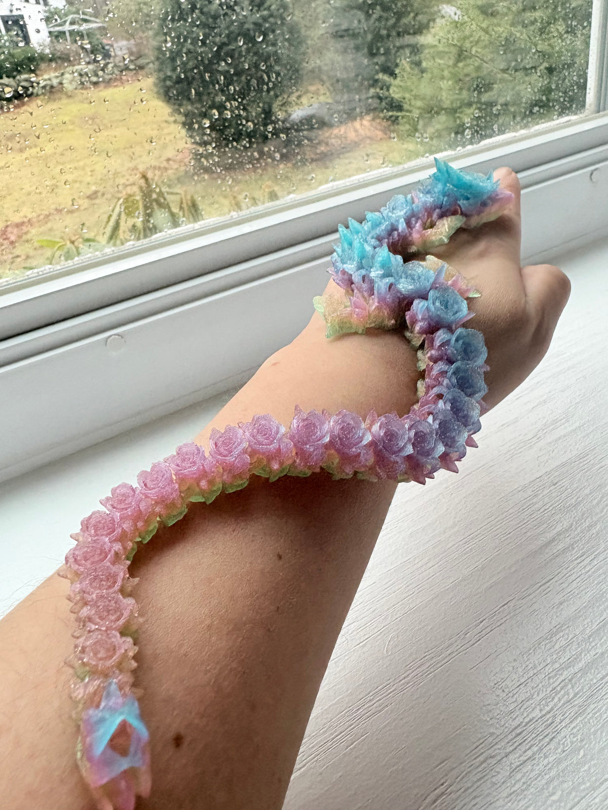 Articulated Dragon Fidget with Floral Details | Dalilah