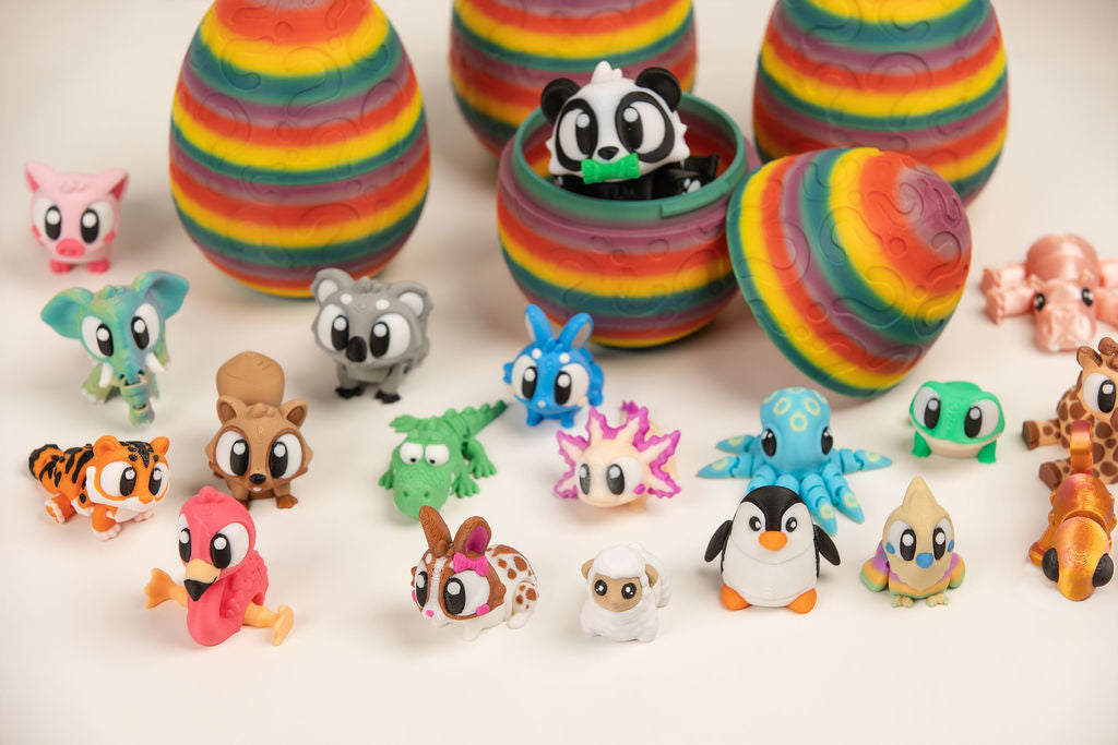 Mystery Sensory Egg | 5 Surprise Articulated Animals