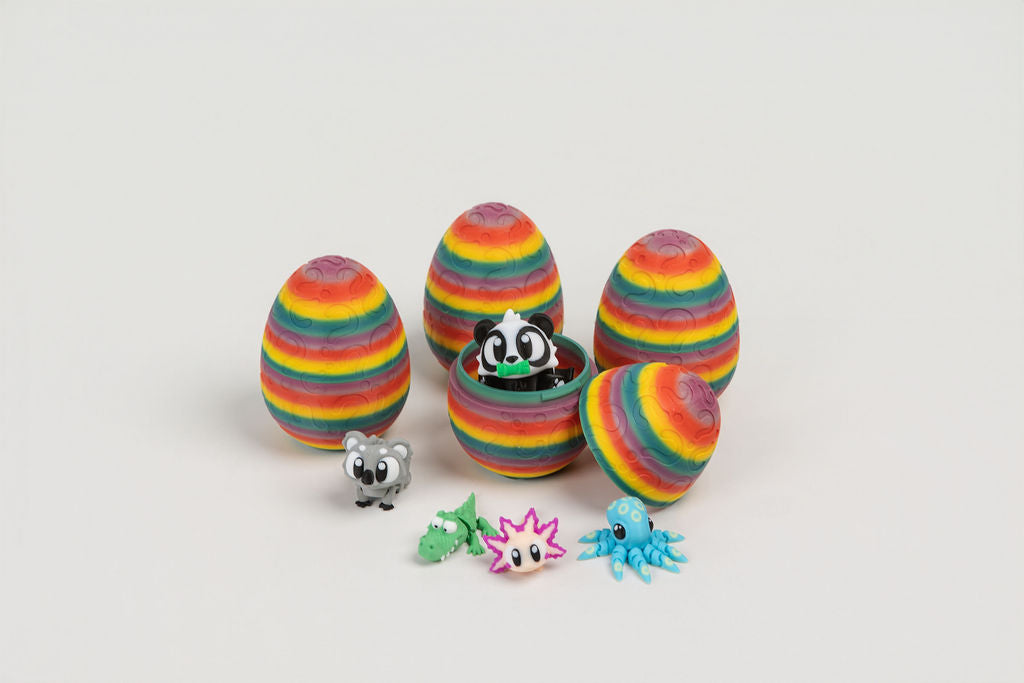 Mystery Sensory Egg | 5 Surprise Articulated Animals