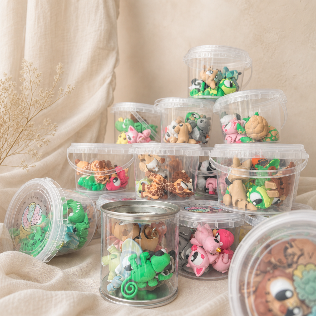 Calm Bucket | 5 Animal Fidgets & Activity Guide
