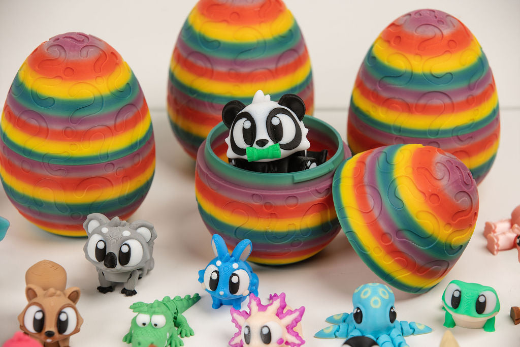 Mystery Sensory Egg | 5 Surprise Articulated Animals