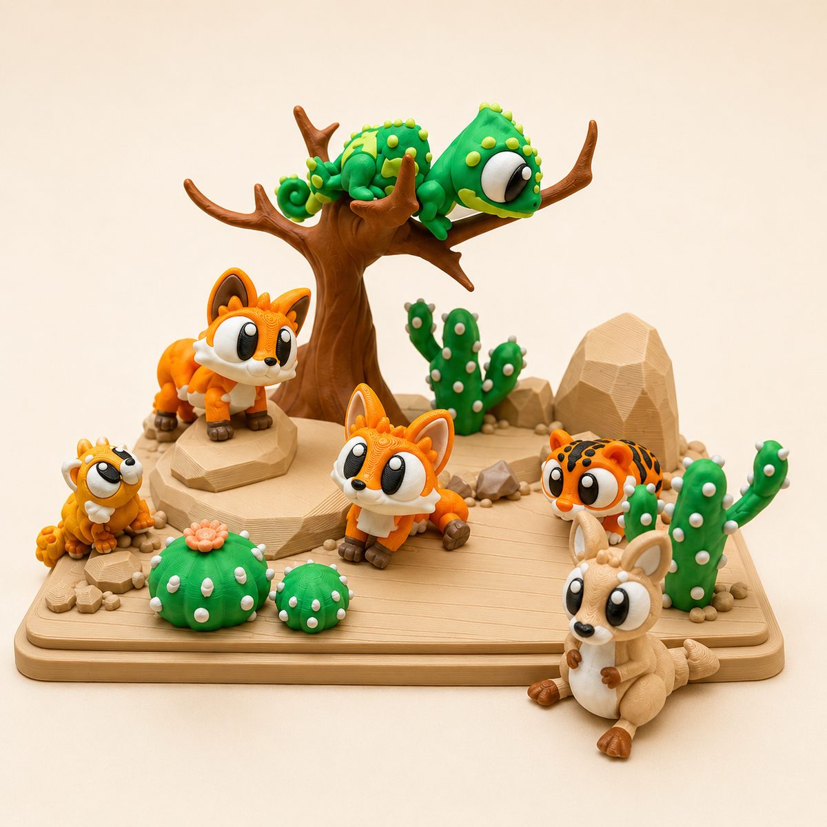 Desert Discovery | Animal Play Set & Coloring Kit
