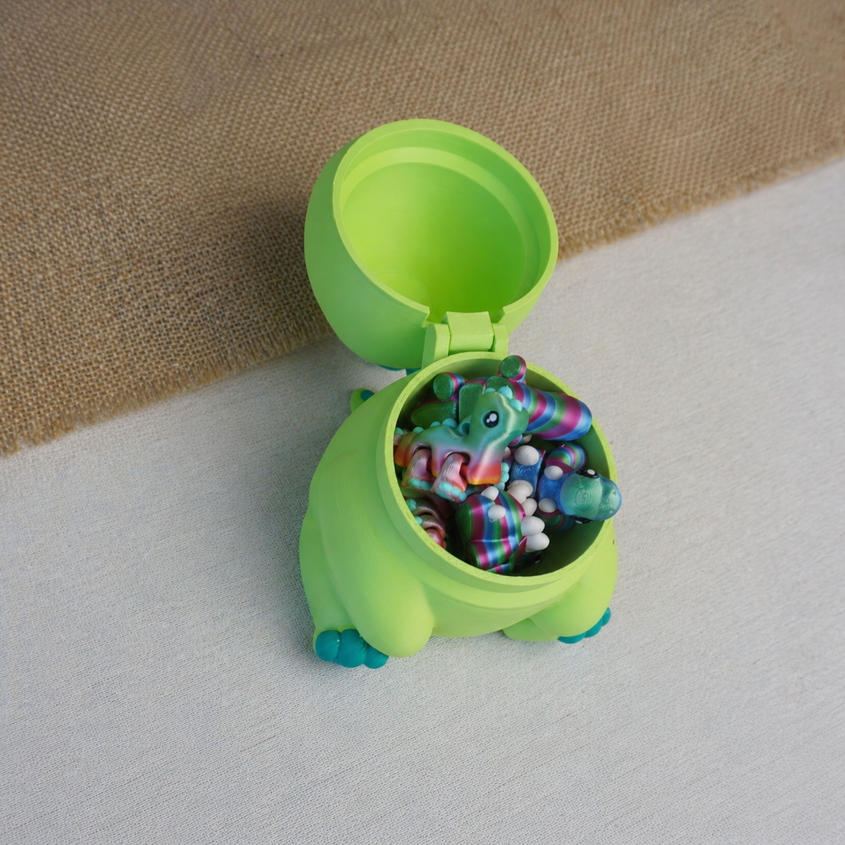 Dinosaur Fidget Set | 5 Mini Dinos & Storage Dinosaur