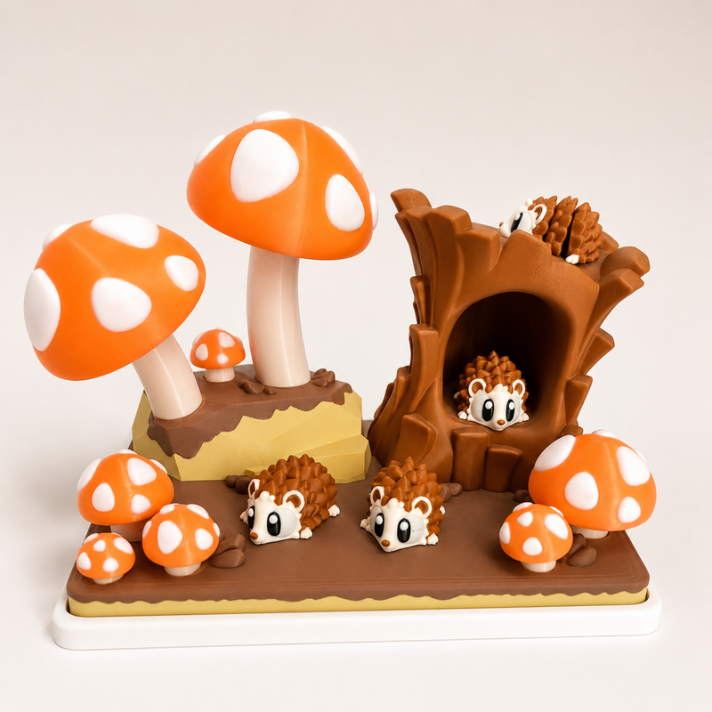Hedgehog Hollow | Woodland Play Set & Coloring Kit