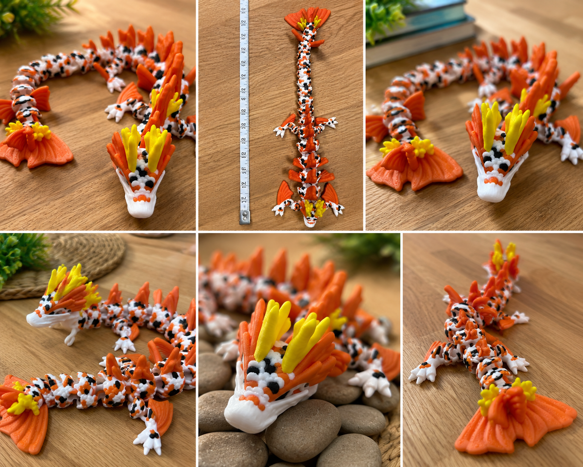 Koi Dragon | 17-Inch Articulated Sensory Fidget