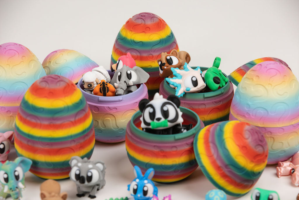 Mystery Sensory Egg | 5 Surprise Articulated Animals