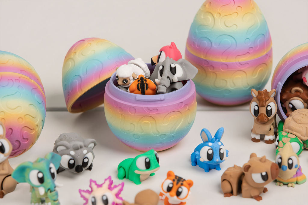 Mystery Sensory Egg | 5 Surprise Articulated Animals