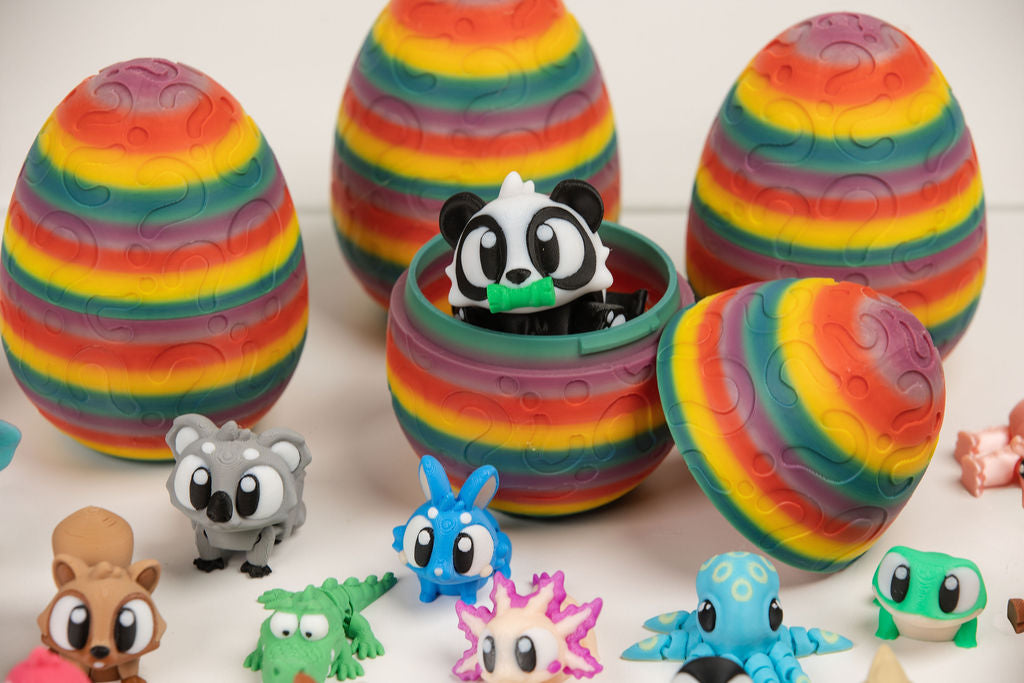 Mystery Sensory Egg | 5 Surprise Articulated Animals