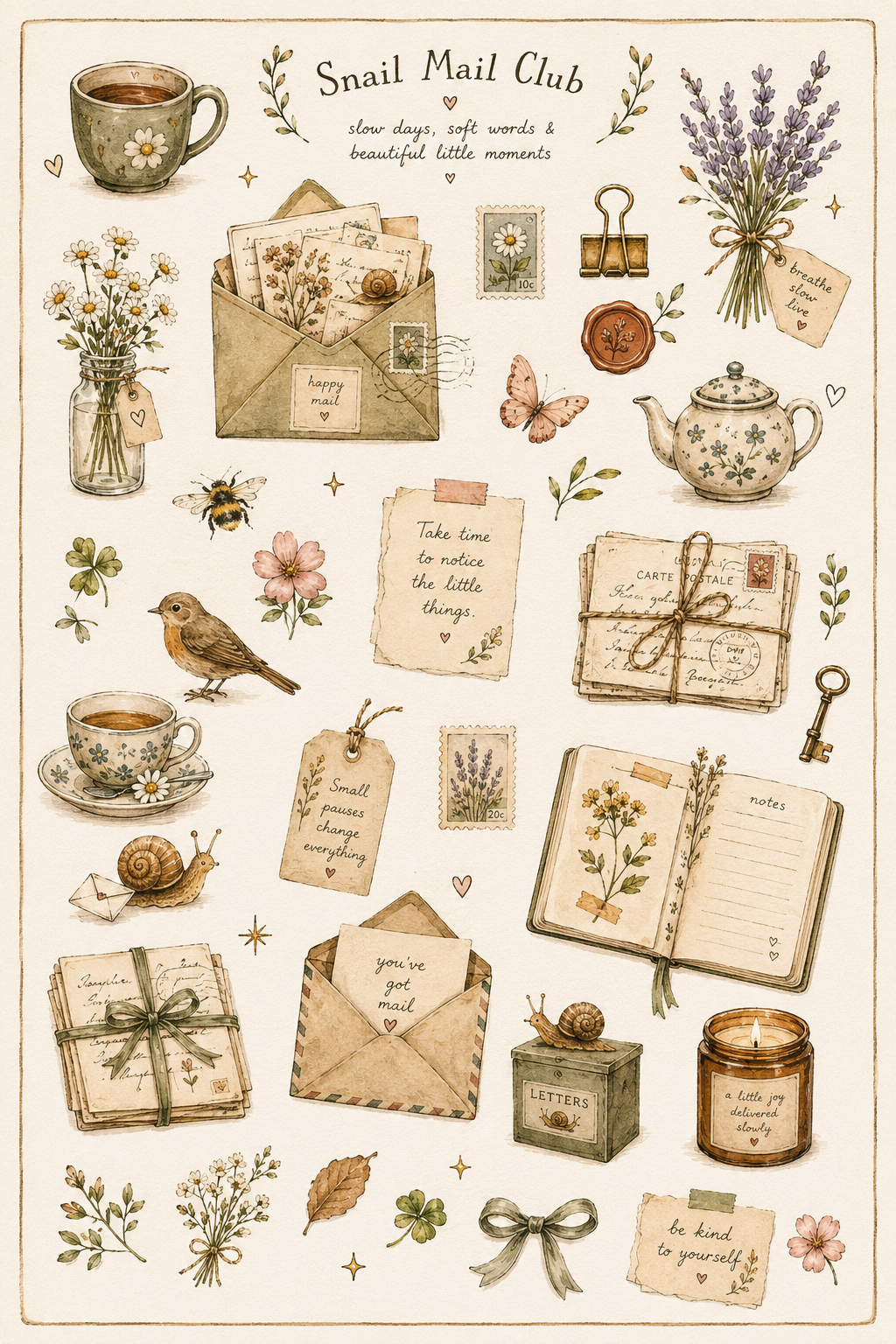 Creative Times Snail Mail Club | Monthly Letters by a Psychologist