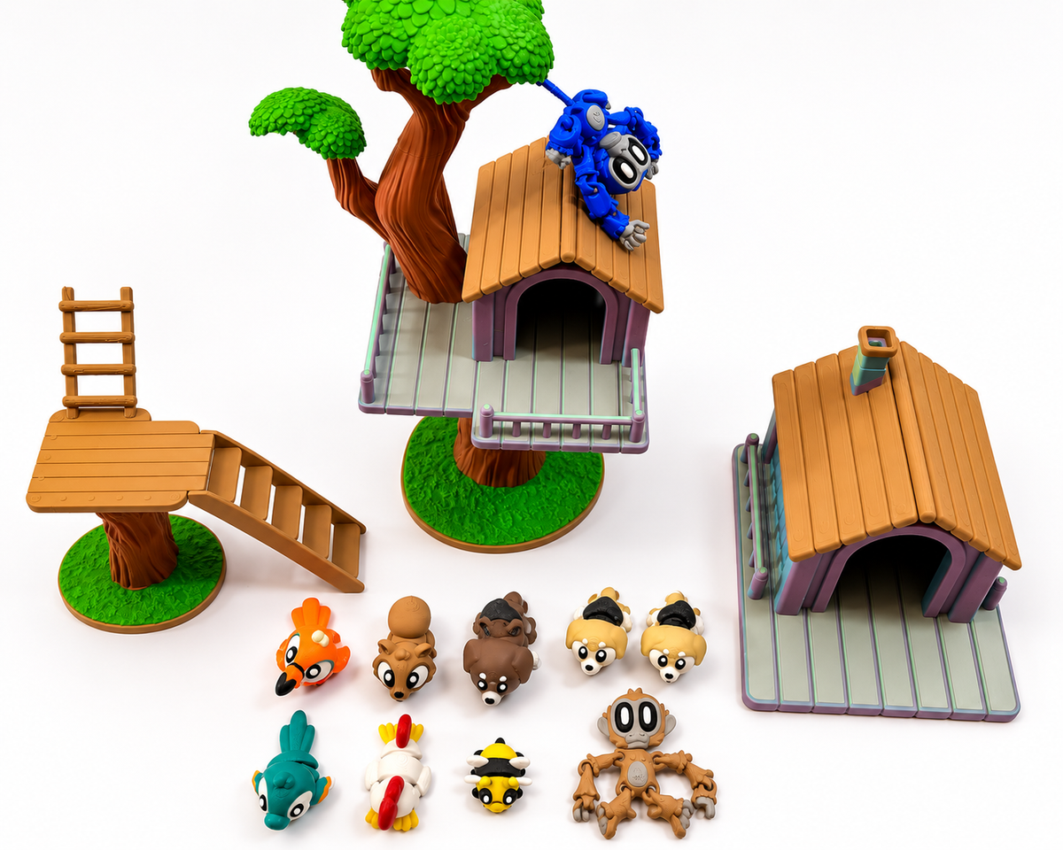 Treetop Neighbors | Treehouse & Animal Play Set