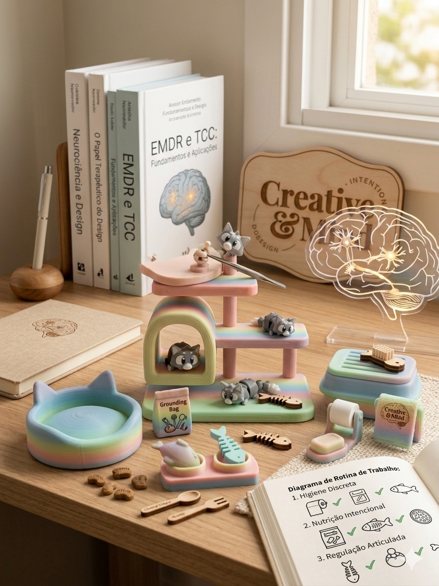 Cat Playset with 3 Mini Cats & Accessories | Miau