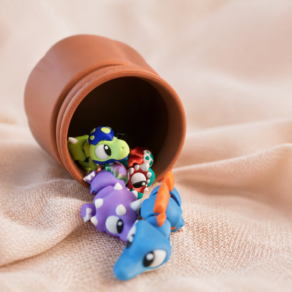 Volcano Dinosaur Play Set | Articulated Dinos & Guide
