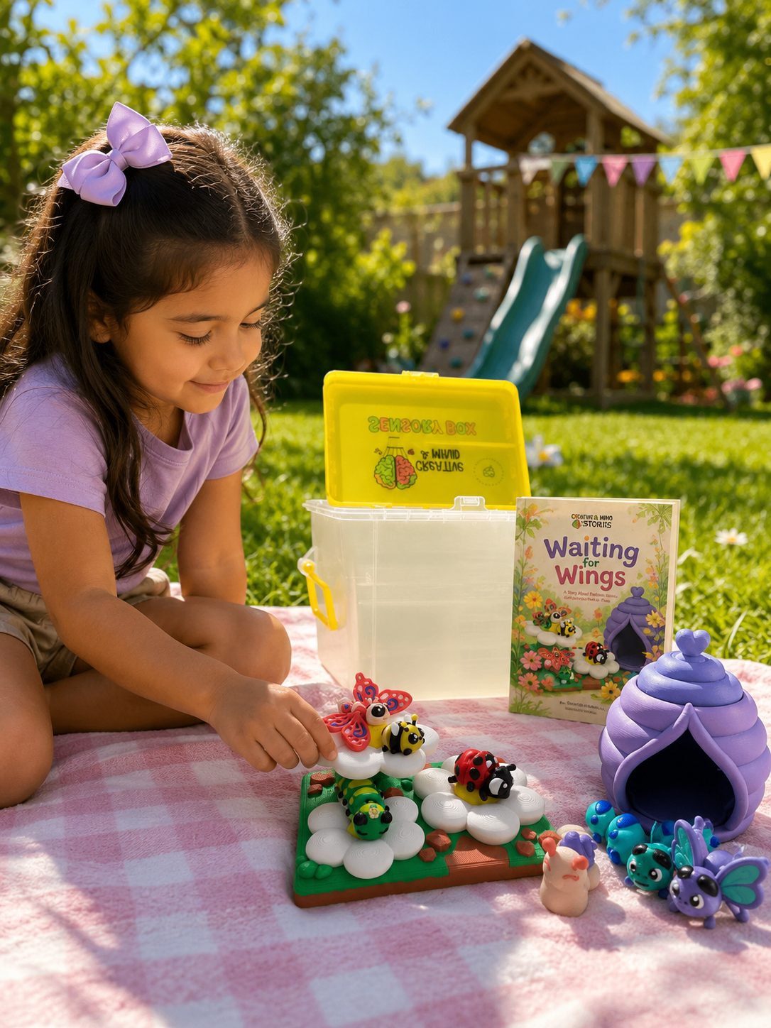 Waiting for Wings | Faith-Based Garden Play Set & Storybook
